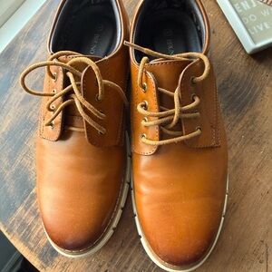 Classic Tan Kids Dress Shoes